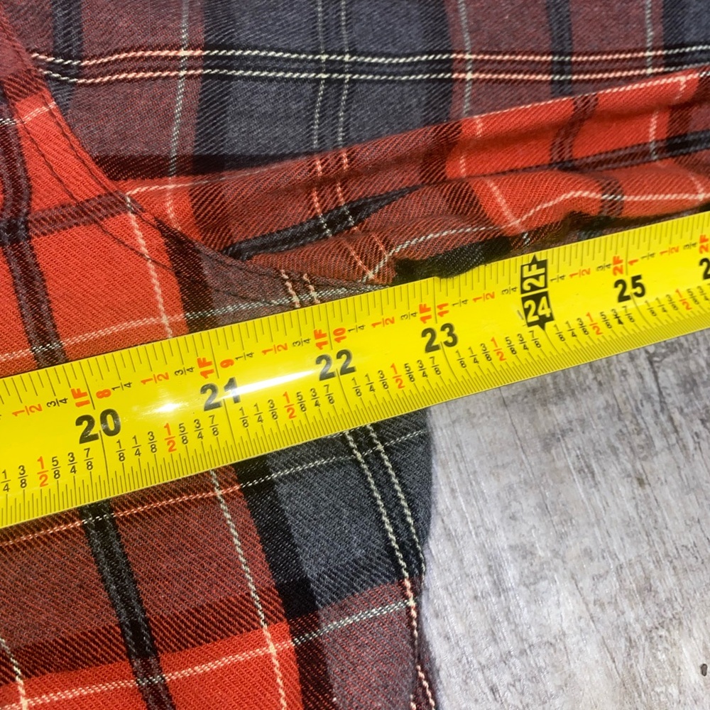 Wrangler Retro Mens Red Plaid Pearl Black Snap Shirt Long Sleeve SZ L MVR458A - Picture 8 of 14